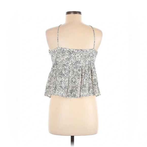 ROE + MAY by ANTHROPOLOGIE Floral Crop Top in White - Picture 2 of 6